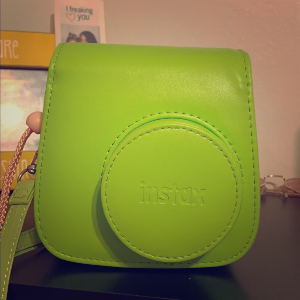 Lime Green Polaroid Camera Holder